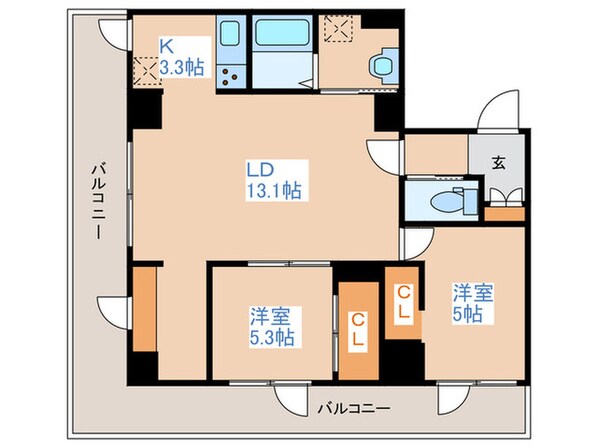 Alpha Ph 南平岸の物件間取画像